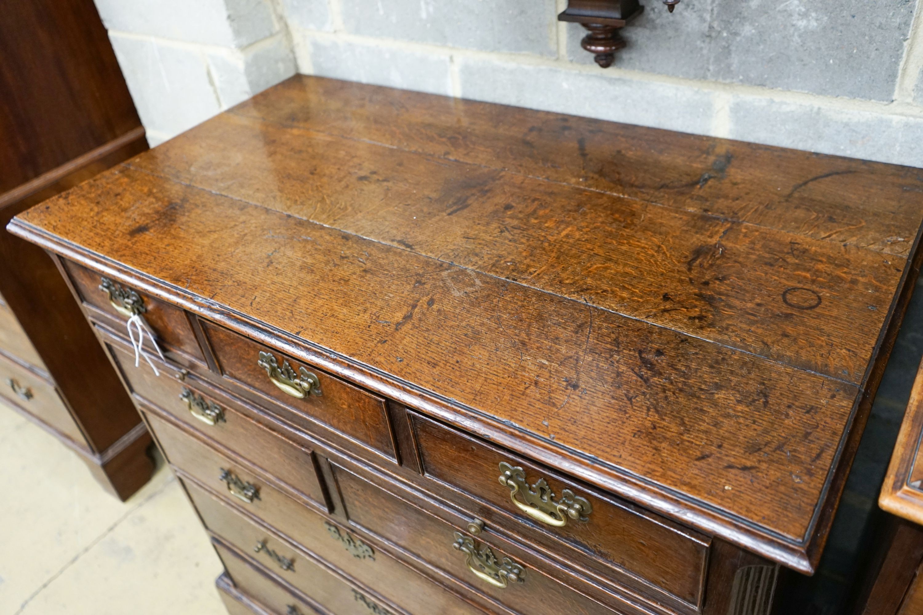 A George III oak chest